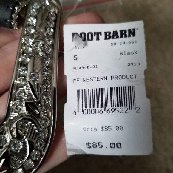 Nocona Crystal Sparkly Belt S - Picture 5 of 9